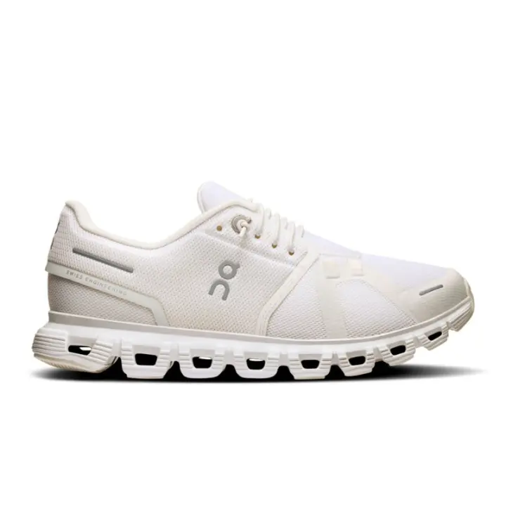 Zapatillas Blancas Running Cloud 6 Mujer Blanco Cómodas y Ligeras - 1