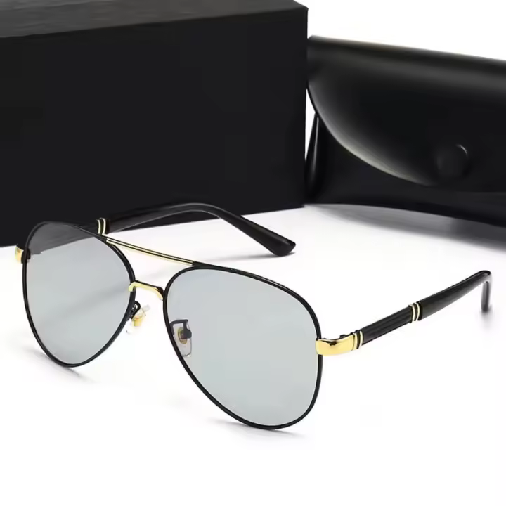 Gafas de Sol Polarizadas de Lujo para Hombres Estilo Vintage Protección UV400 - 1