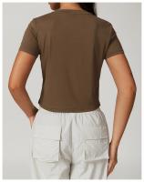 Camiseta Deportiva de Yoga de Manga Corta Secado Rápido, Hoodie de Gimnasio Holgado, Material de Nylon, Perfecto para Entrenamiento y Exercicio al Aire Libre - details 17