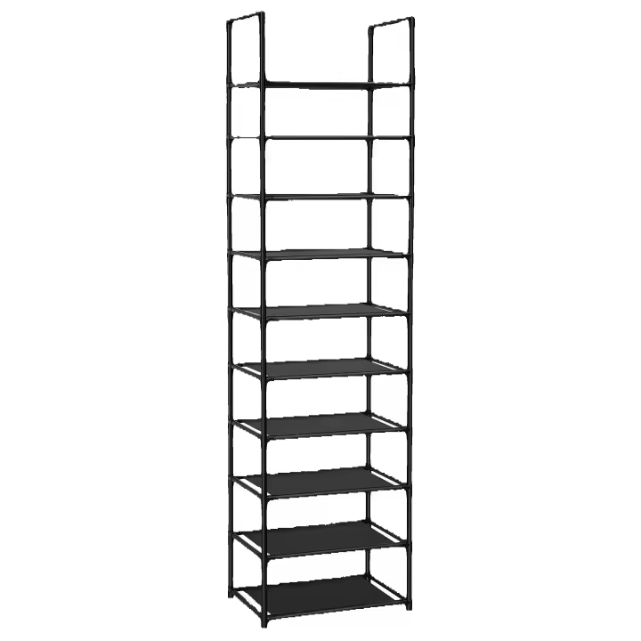 Zapatero de 10 niveles, estantería resistente, 20-25 pares - 1