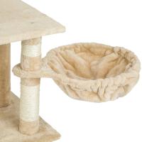 Tectake rascador para gatos, árbol rascador para gatos, parque de juegos para gatos con columnas de sisal, juguete para gatos con alfombrillas, muebles para gatos - details 3