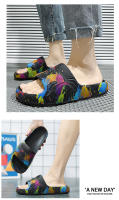 Zapatillas de verano para mujer, zapatos de playa al aire libre, sandalias suaves de EVA, plataforma gruesa, zapatos antideslizantes de ocio para baño interior para mujer - details 13