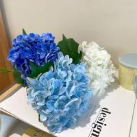 Flor de hortensia Artificial Multicolor, accesorios de flores de simulación de tacto Real DIY, pétalos de seda, plantas realistas, suministros para fiestas - details 10