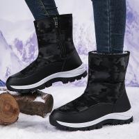 Botas de nieve para mujer, zapatos cálidos para exteriores a la moda, zapatos planos informales a la moda, botas cortas para mujer - details 5