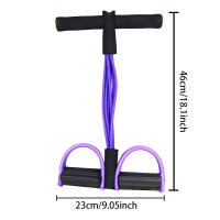 Cuerda de tensión multifunción, 6 tubos, Pedal elástico de Yoga, banda de resistencia, cuerda de tensión de látex Natural, equipo de Fitness - details 2