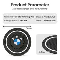 Alfombrilla para taza de agua de coche, accesorios de almacenamiento Interior para E91 X5 E70 F11 E30 F31 X3 F25 E61 E83 X1 E53 E87 F40 F32 x7, 2 uds. - details 6