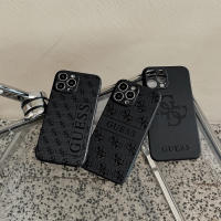Funda para teléfono de moda con letras para iPhone 16 15 Pro 14 Promax 13 Pro 12 Promax 11 XR XS Max 7 8 Negro TPU Borde recto Estuche suave resistente a arañazos Diseño geométrico - details 4