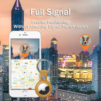 Funda de cuero para Apple AirTag, localizador, rastreador, etiqueta de aire con llavero, cubierta antipérdida, carcasa protectora, soporte para Airtags, gran oferta - details 4
