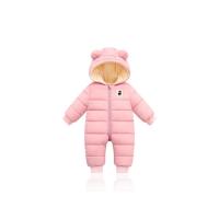 Bebé Niño Niña Nueva Invierno monos De Velours Grueso Caliente Con Capucha Traje De Piel De Avestruz Ropa Infante Rompepiés - details 7