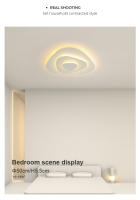 [1 año de garantía] TOMAX Lámpara de techo LED para dormitorio Moderno Simple Creativo Estilo nórdico geométrico Luz de tres colores Cambio de color Estudio Lámpara de habitación para niños Diseño invisible ultrafino Protección para los ojos - details 2