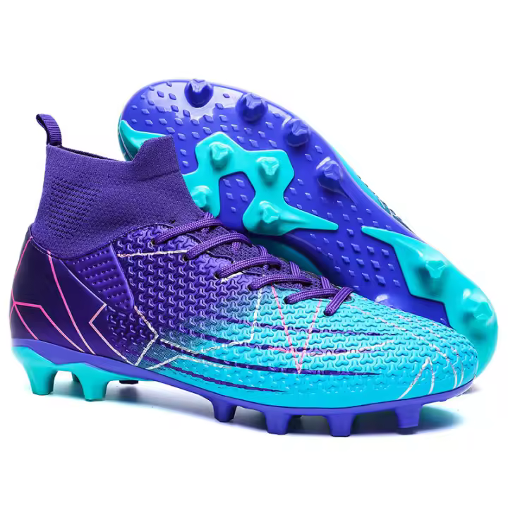 Zapatos de fútbol transpirables de caña alta, zapatillas deportivas para interior/exterior - 1