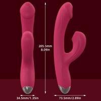 Consolador con calefacción, vibrador de succión, estimulación del punto G del clítoris, Juguetes sexuales para adultos para mujeres, dedo vibratorio Sexy - details 2