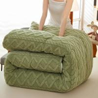 Manta de Invierno Super Grosora y Cálida para Cama con Peso de Cachemira Artificial Suave y Cómoda Calidez de Cojín de Cuero de Lamb - details 23