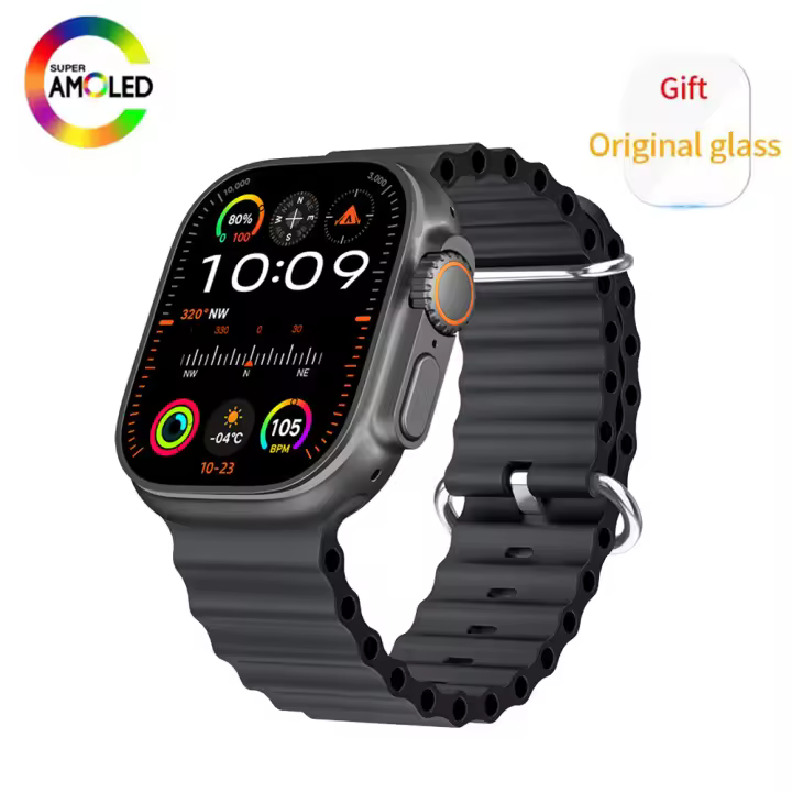 COTAUL Reloj inteligente HK10 Ultra 3 para hombre, dispositivo con álbum de fotos, música Local, TWS, chat GPT, 1GB de ROM, negro, Bluetooth, llamadas, AMOLED,Original,Para Apple 2024 - 1