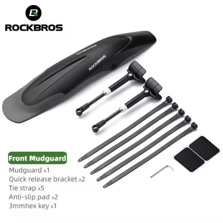 Guardabarros de Bicicleta de Montaña ROCKBROS 26-29 Pulgadas Lanzamiento Rápido Duradero Innovativo Accesorios para Bicicletas de Plástico Antirrasguños Hecho en China - 1