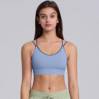 Hamidou-Sujetador de Yoga para mujer, ropa de Pilates de alta intensidad a prueba de golpes, con correas de hombro cruzadas absorbentes de golpes, para gimnasio - details 19