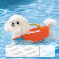 Chaleco salvavidas ajustable para natación de mascotas, chaleco de seguridad de poliéster con superflotabilidad, ropa reflectante para salvar vidas para perros - details 15