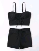 Bikinis con cordón frontal, cintura alta para mujer, bañadores de mujer, bañador para nadar, ropa de playa 2025 - details 33