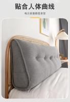 Cojín de Descanso de Cama Triangular Suave Almohada de Lectura Grande con Almohada de Espalda para Adultos - details 6