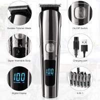 Surker-cortadora de pelo multifunción 6 en 1 para hombre, Afeitadora eléctrica recargable, inalámbrica, 8688 - details 0