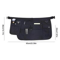 Cinturón de utilidad con bolsillos para estilista, cintura para jardín, bolsa de tijera de peluquería ajustable, delantal de trabajo para mujeres y hombres - details 9
