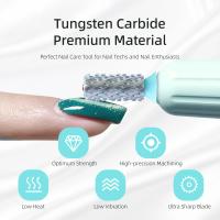 HYTOOS-broca para uñas acrílica de carburo de tungsteno, brocas para uñas de barril superior de cristal cromado de 6,6mm, manicura de 2 vías, arte efile, Gel para quitar - details 2