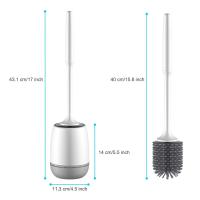 Escobillas de Baño de Silicona, Escobilla de Silicona con Secado Rápido, Gris, WC - details 7