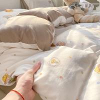 Conjunto de Cama Floral Retro Coreano Sábanas de Algodón Lavado 100%, Funda de Edredón Suave, Funda de Almohada - details 25
