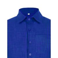 Camisa clásica de manga corta para hombre, camisa informal de Color sólido para vacaciones de verano - details 13