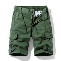 Pantalones Cortos de Carga Casuales para Hombres Verano 2024 Cintura Elástica Múltiples Bolsillos - details 4