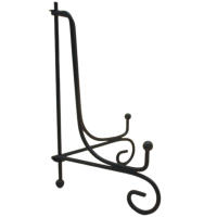 Metal Iron Puer Tea Cake Holder Black Iron Art Plate Holder Plate Display Stands for Display Decorative Picture - details 3