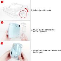Funda protectora de cristal con correa para FUJIFILM instax mini 9, mini 8 +, mini 8 - details 7