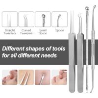 Kit de Extractor de espinillas profesional, herramientas de acero inoxidable para eliminar espinillas y acné, 12 unidades - details 3