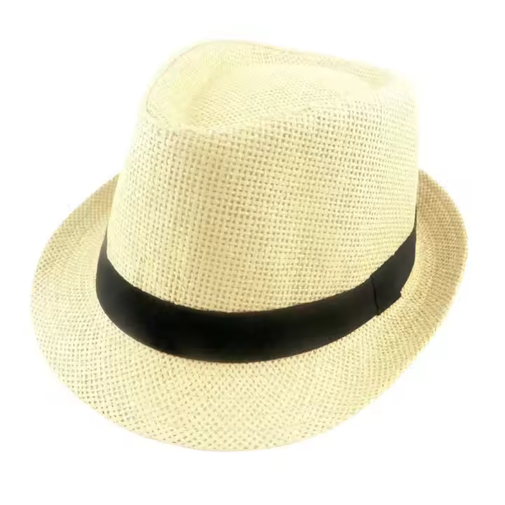 Sombrero de Paja de Verano Sombrero de Sol Casual para Mujer y Hombre Fedoras de Playa en 6 Colores - 1