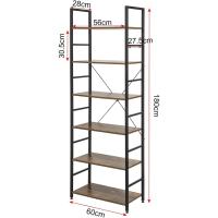 Estante de Metal Multifuncional para Cocina Organizador de Almacenamiento con 6 Estantes y MDF - details 7