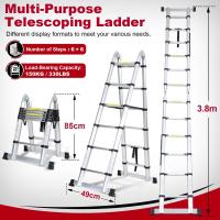 Escalera Telescópica de Aluminio de 5m Portátil, Desmontable, Antideslizante, Extensible, Multiusos, Carga de 150kg Mejoras del Hogar y Herramientas - details 102