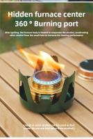 Mini estufa de alcohol colorida portátil para acampar, refrigerada por aire, con resistencia a altas temperaturas y potencia de fuego ajustable - details 4