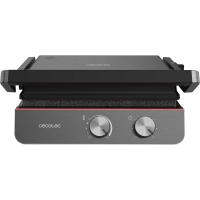 Parrilla Eléctrica de Piedra Revestida Placas Extraíbles y Reversibles, Apertura de 180ª, Superficie Amplia 2200 W, Acero Inoxidable - details 9