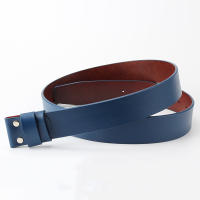 Cinturón de piel de vaca auténtica para hombre, sin hebilla, hebilla lisa, 5 colores, accesorios para el cuerpo - details 3