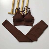 Conjunto de sujetador deportivo para mujer, malla profesional para levantamiento de cadera, FINESS, amortiguador, correr, Tre de yoga, ropa de entrenamiento, 2 - details 5