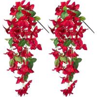 Bougainvillea Multicolor, flor Artificial, accesorios DIY, enredadera Floral realista, pétalos de seda, hojas verdes, flor falsa - details 16