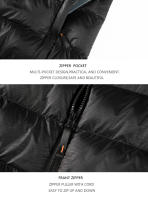 Chaqueta Parka de Invierno para Hombres Cálida, Gruesa, A Prueba de Viento, Moda Casual Elegante - details 12