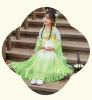 Colección primavera y otoño 2025, disfraz para niños, vestido de princesa Hanfu súper inmortal de estilo antiguo chino - details 7