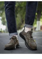 Zapatillas de Moda para Hombres al Aire Libre Zapatos Deportivos Transpirables Antideslizantes de Malla de Verano Calzado Casual de Marrón - details 20