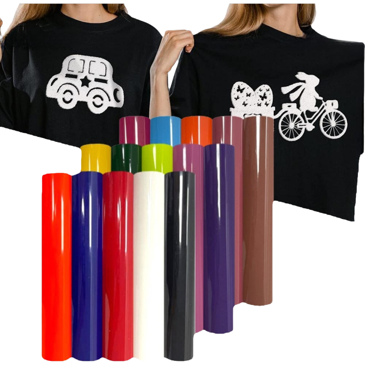 Vínculo de Transferencia de Calor 3D 10 Colores Fácil de Cortar Ideal para Camisetas Personalizadas