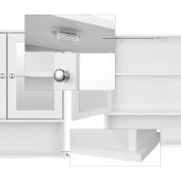 Cocina Mueble Suspendido Espejo Mueble Pared baño Espejo Estante Mueble Joyero Mara 56 x 58 x 13 cm Gris - details 13