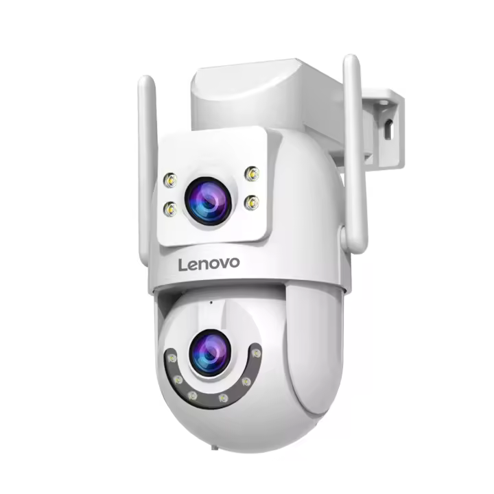 Lenovo Cámara de Vigilancia de 4K 8MP Lente Doble, Pantalla Doble, Tracking AI, Zoom Digital 4x - 1