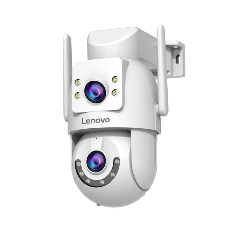Lenovo Cámara de Vigilancia de 4K 8MP Lente Doble, Pantalla Doble, Tracking AI, Zoom Digital 4x - 1