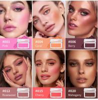 Paleta de colores en relieve, 6 tonos de colores rosa cremoso mate, naturales y versátiles para realzar la tez - details 2
