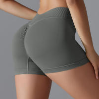 Hamidou-pantalones cortos de Yoga sin costuras para mujer, Shorts deportivos de realce de glúteos, transpirables, secado rápido - details 13